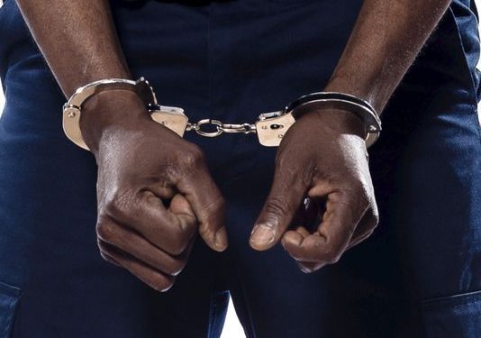 arrested handcuffed