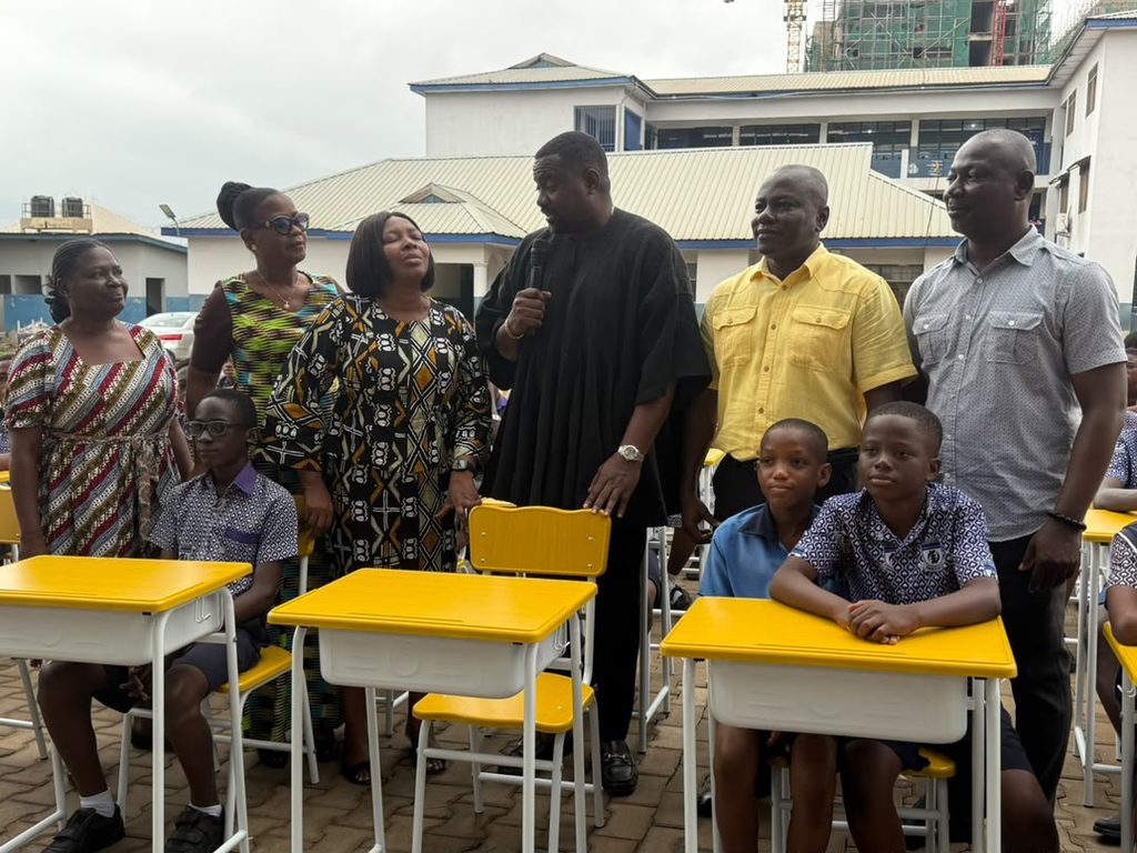 John Dumelo, MCE, Rolls Out 2,000-Desk Distribution as Accra College of Education Basic School Receives First Batch 2 jd2