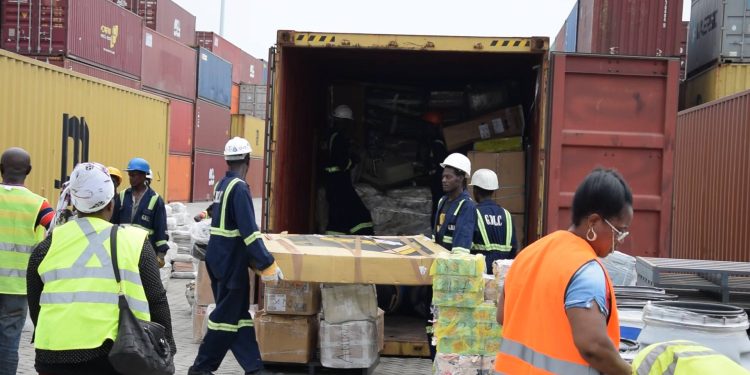 Weapons Seized During Joint Inspection at Takoradi Integrated Terminal 1 Takoradi Port
